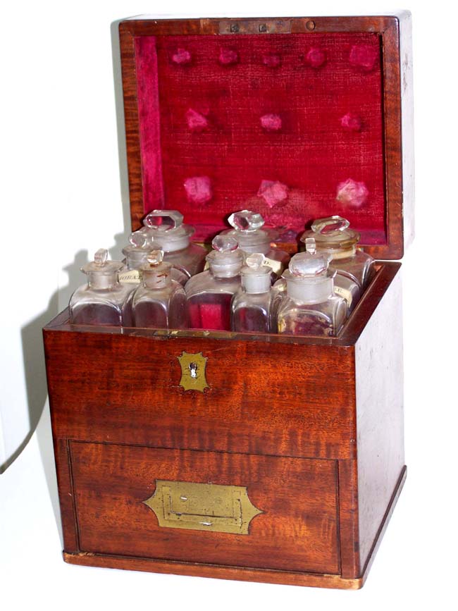 A wonderful antique Ships' Medicine Chest circa 1830 made by SPRINGWEILER of London.